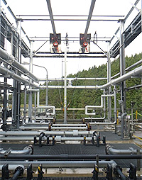 吉舎工場の排水処理装置