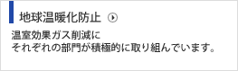 地球温暖化防止 大切な地球環境を守るために、温室効果ガス低減に向けて部門ごとに取り組んでいます。