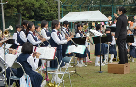 近隣中学校の吹奏楽部の皆さん