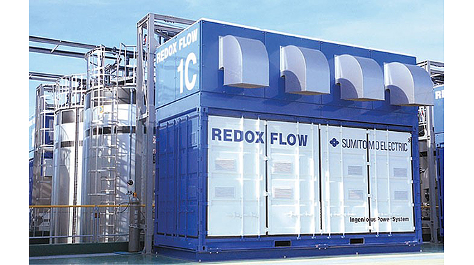 大規模蓄電システム「レドックスフロー電池」